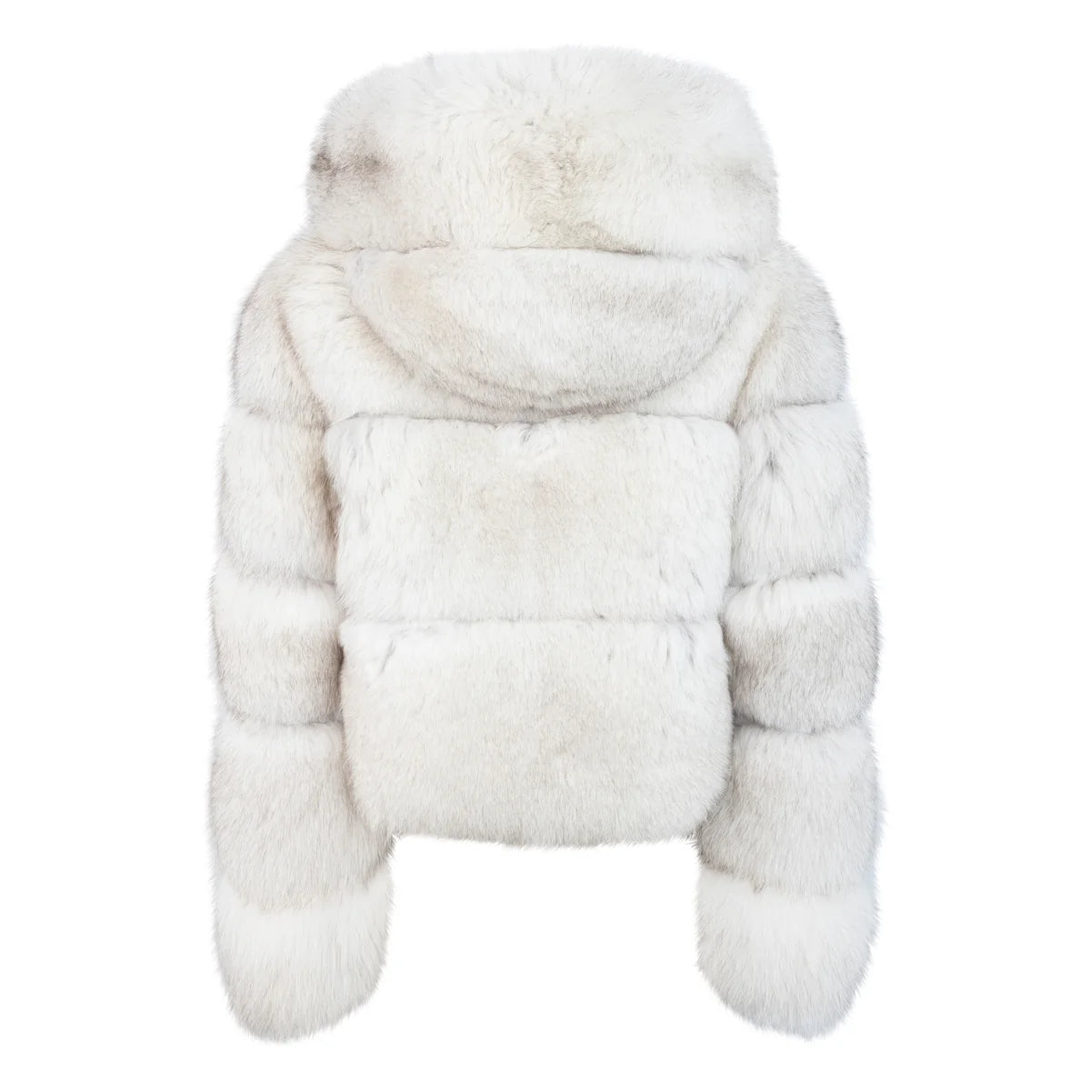 Jakewood 1098 Ladies Natural Genuine Leather Fox Fur Cropped Jacket