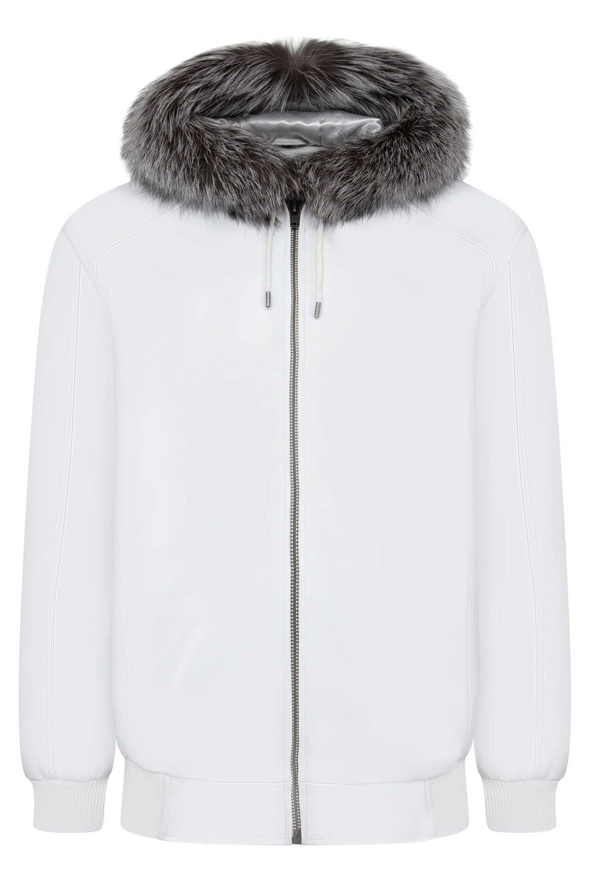 Jakewood 2066F White Genuine Lambskin Leather Jacket
