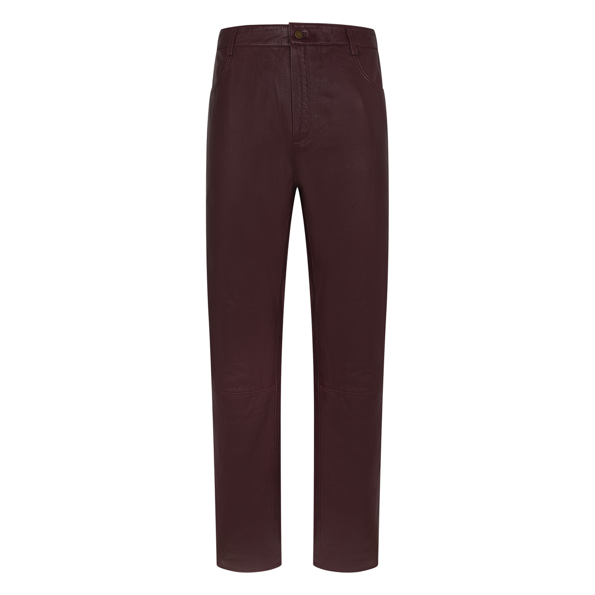 Jakewood 123 Burgundy Genuine Lambskin Leather Pants