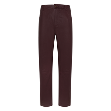 Jakewood 123 Burgundy Genuine Lambskin Leather Pants
