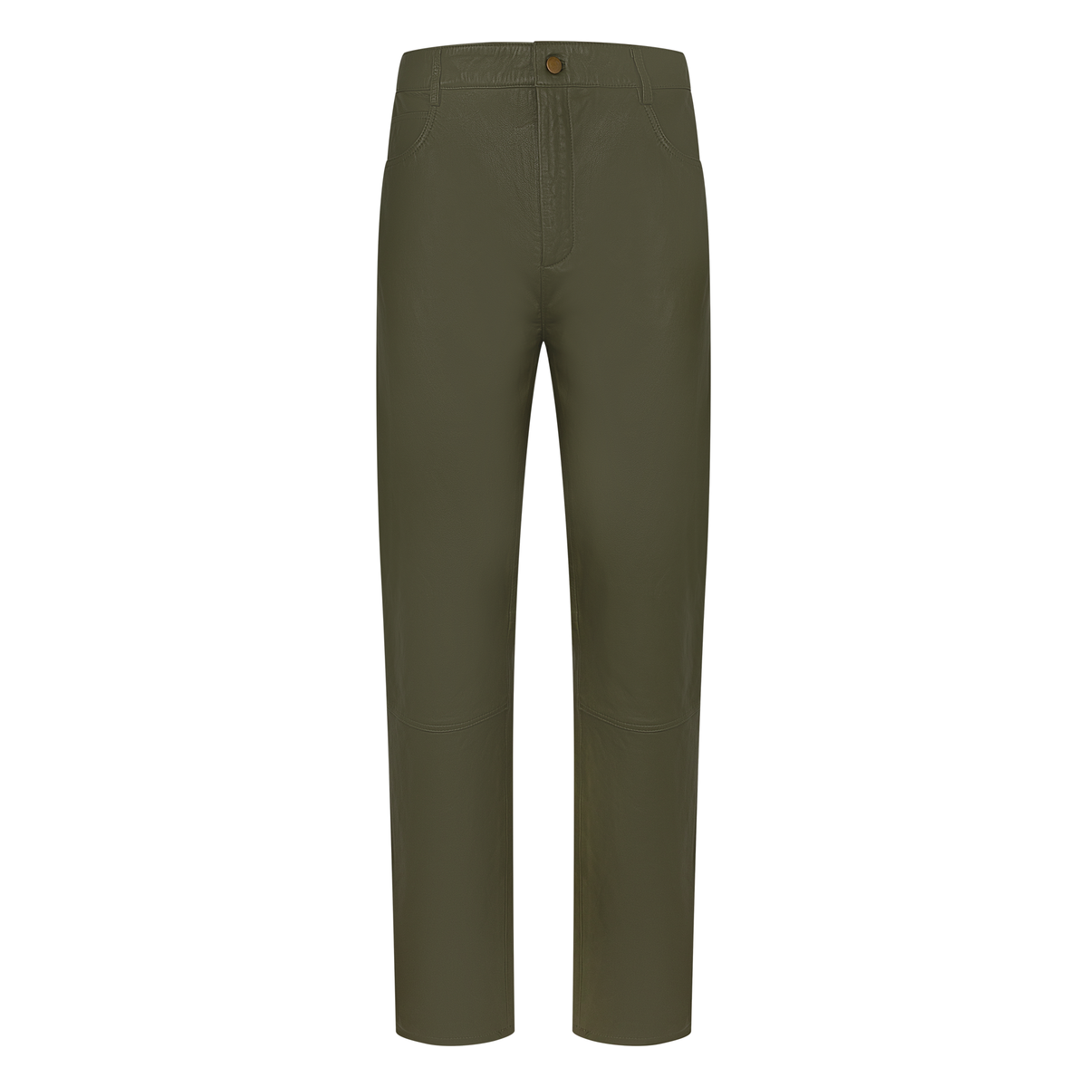 Jakewood 123 Olive Genuine Lambskin Leather Shirt/Pants Set