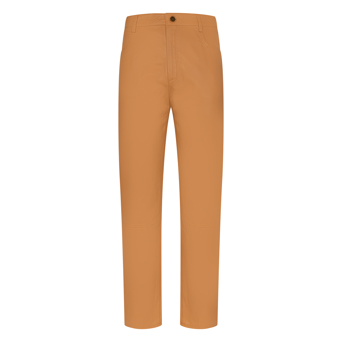Jakewood 123 Tan Genuine Lambskin Leather Shirt/Pants Set