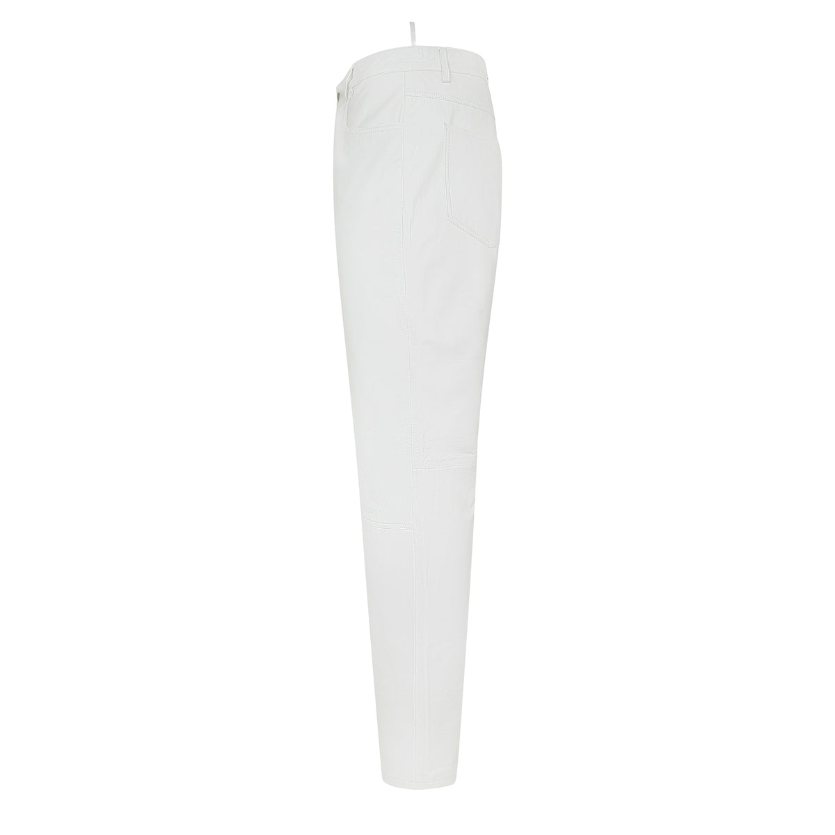 Jakewood 123 White Genuine Lambskin Leather Pants