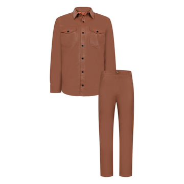 Jakewood 123 Brick Genuine Lambskin Shirt/Pants Set