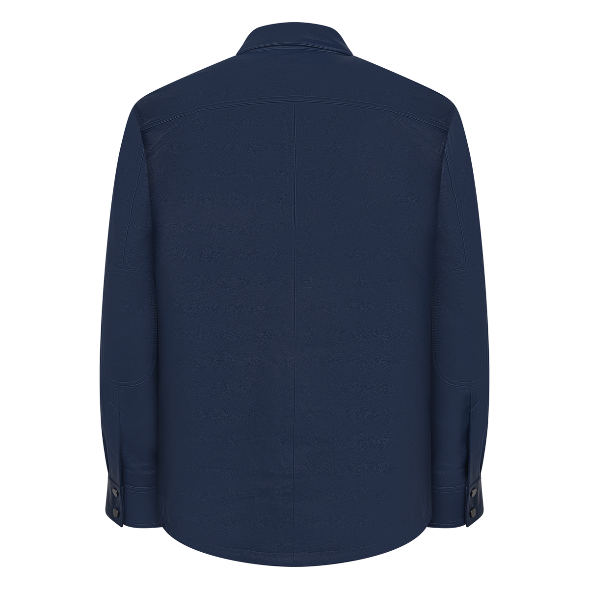 Jakewood 123 Navy Genuine Lambskin Leather Shirt/Pants Set