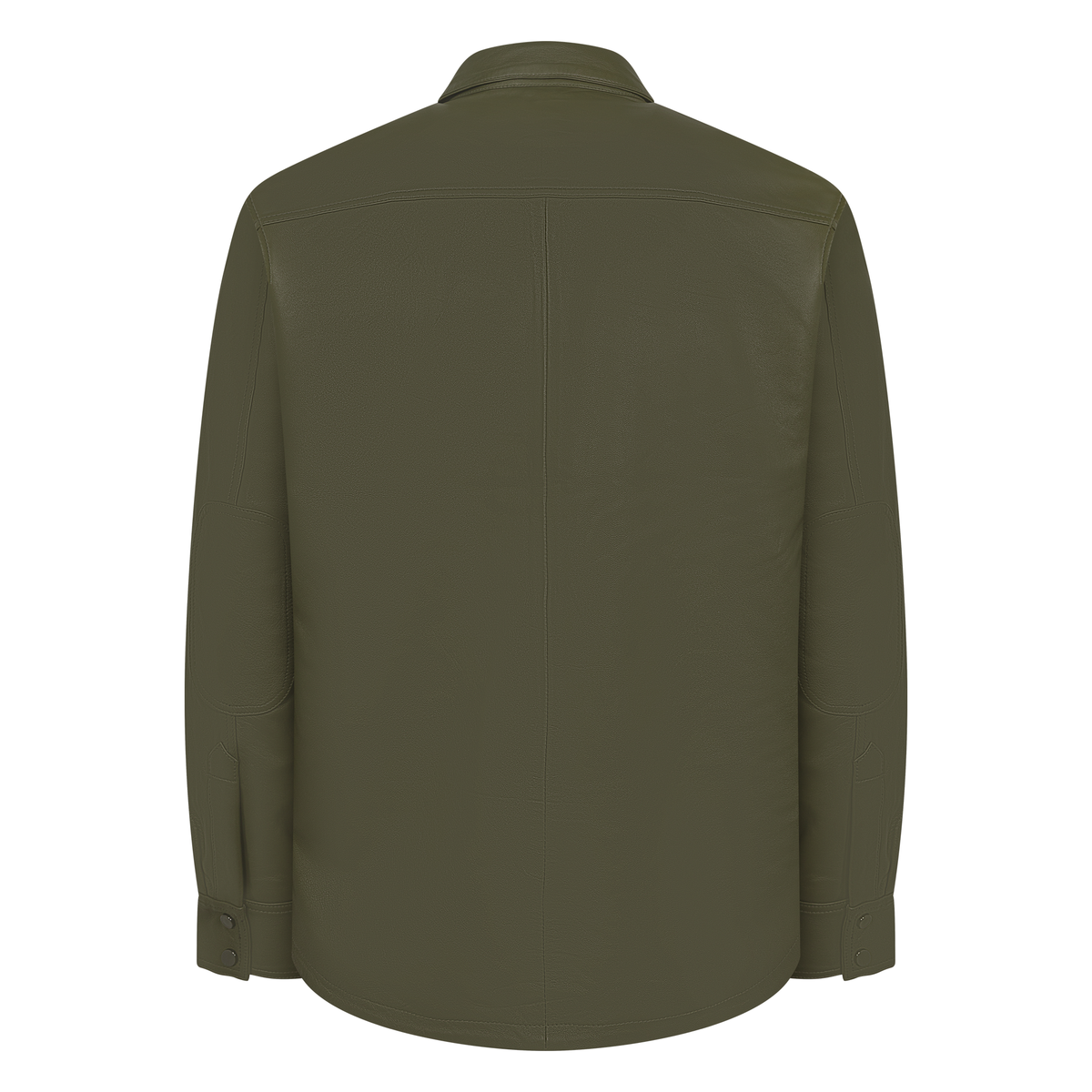 Jakewood 123 Olive Genuine Lambskin Leather Shirt/Pants Set