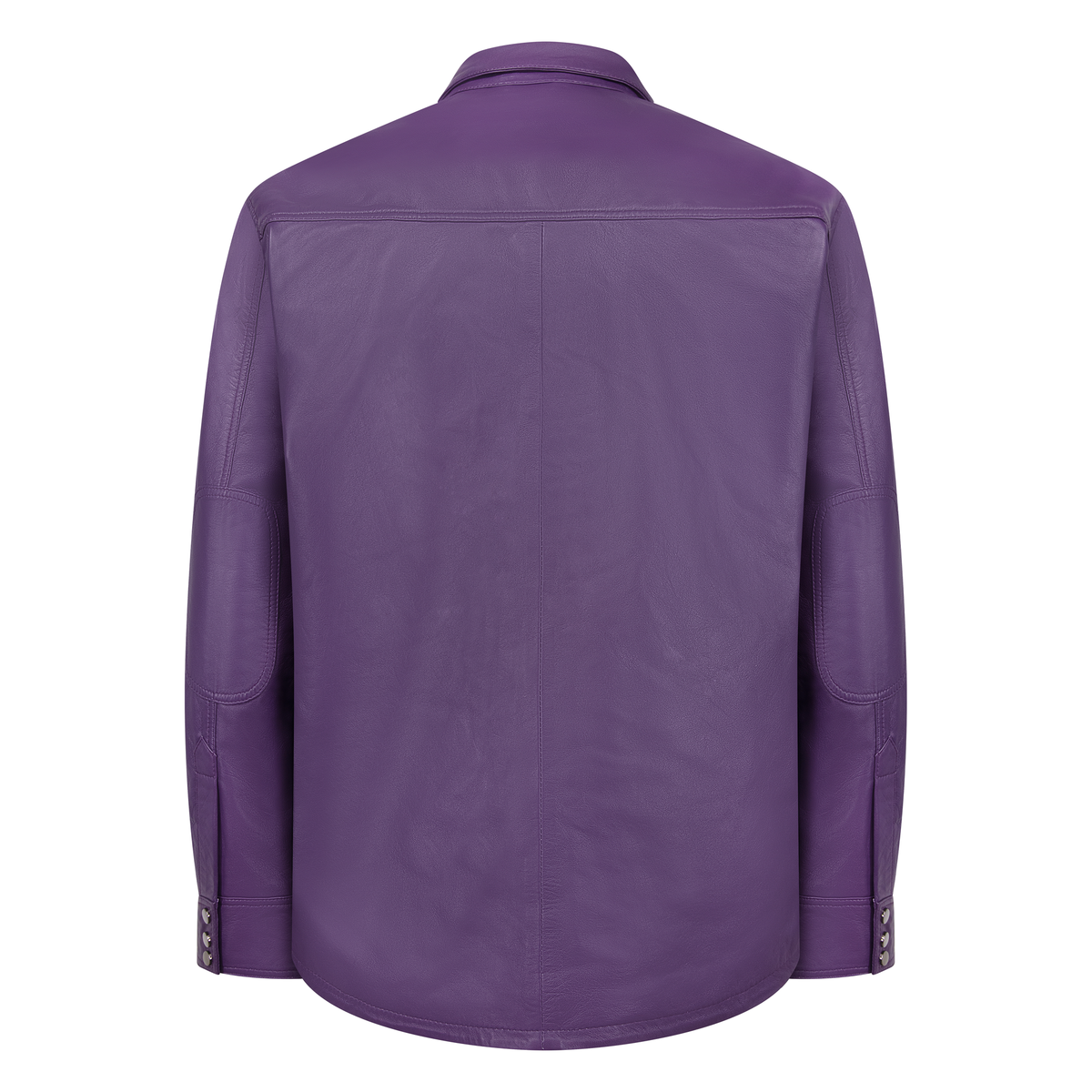 Jakewood 2502 Purple Genuine Lambskin Leather Shirt