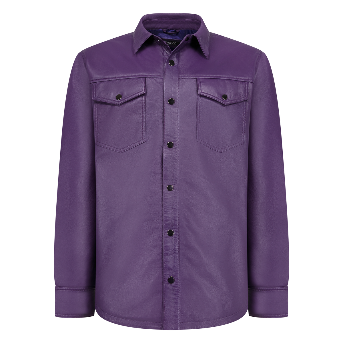 Jakewood 123 Purple Genuine Lambskin Leather Shirt/Pants Set