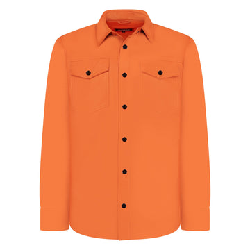Jakewood 2502 Rust Genuine Lambskin Leather Shirt