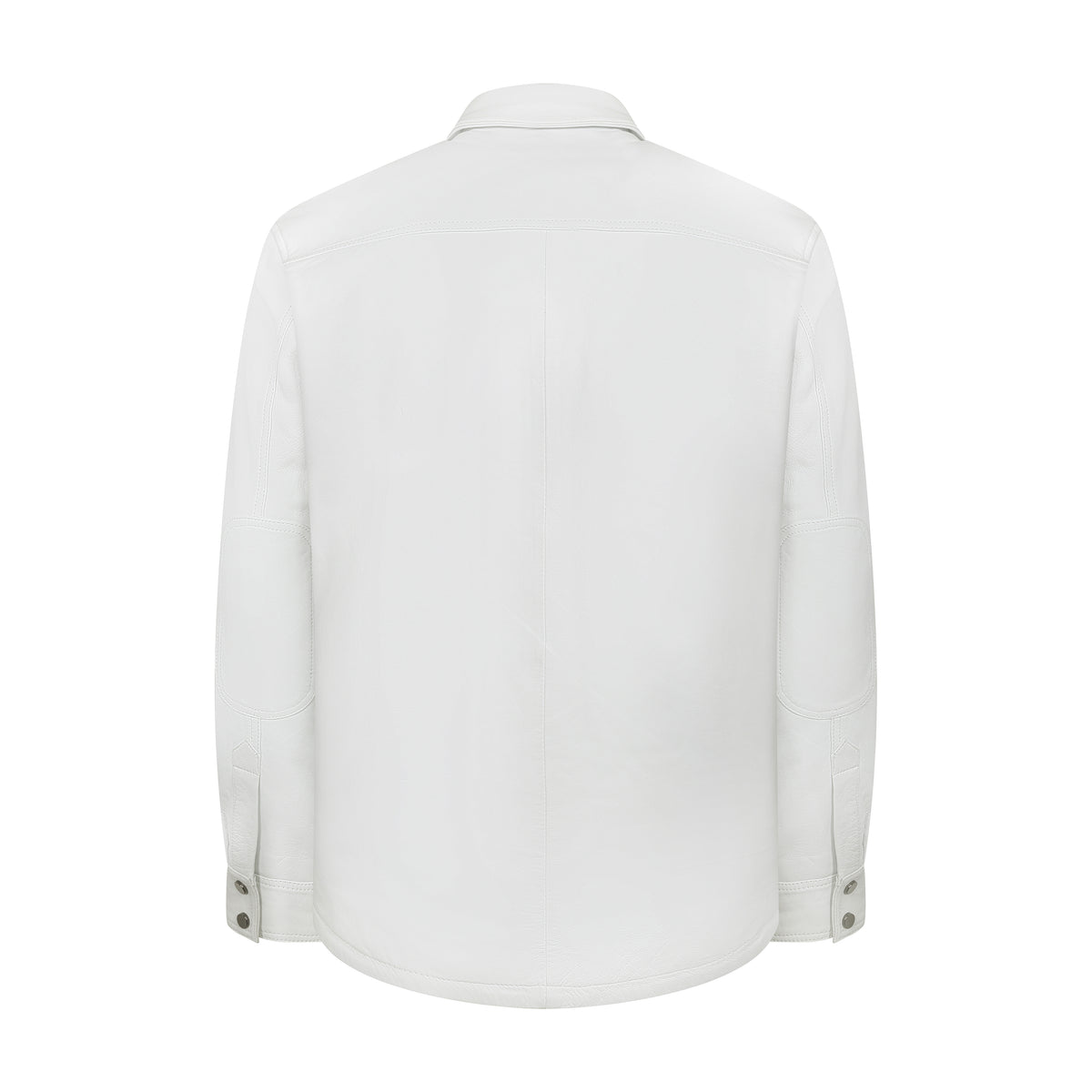 Jakewood 2502 White Genuine Lambskin Leather Shirt