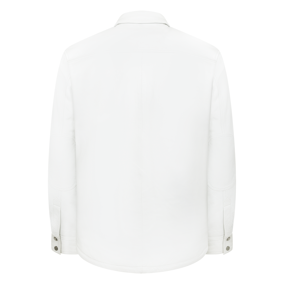 Jakewood 123 White Genuine Lambskin Leather Shirt/Pants Set