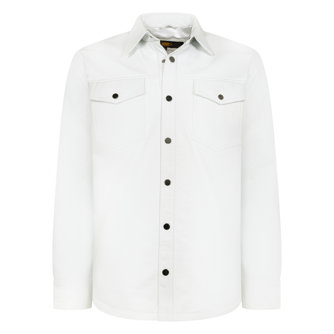 Jakewood 2502 White Genuine Lambskin Leather Shirt