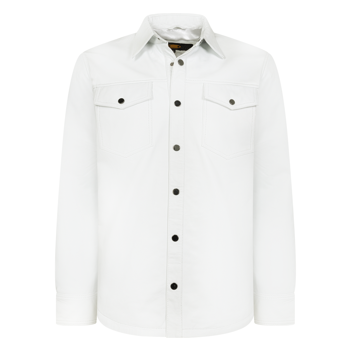Jakewood 123 White Genuine Lambskin Leather Shirt/Pants Set