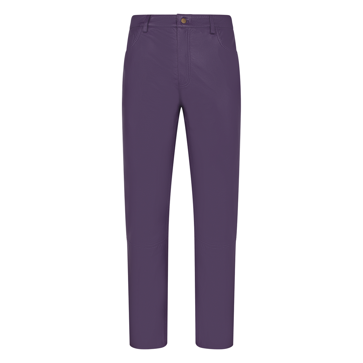 Jakewood 123 Purple Genuine Lambskin Leather Pants