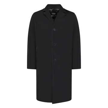 Jakewood 3200 Black Genuine Leather 7/8 Single Breasted Coat