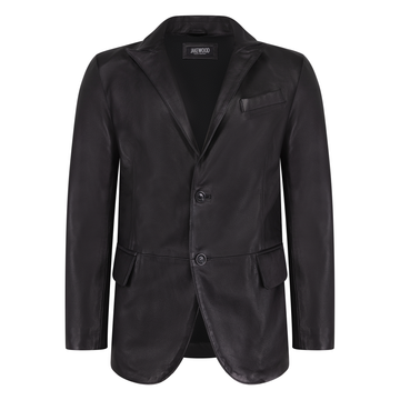 Jakewood 7000 Black Genuine Leather Blazer