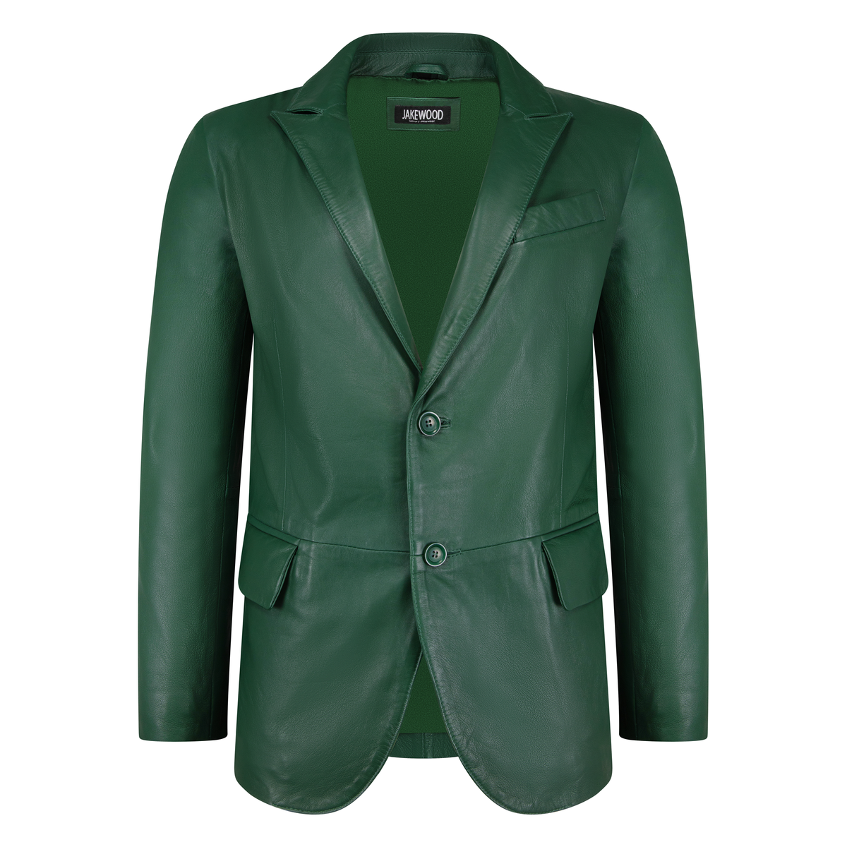 Jakewood 7000 Emerald Green Genuine Leather Blazer