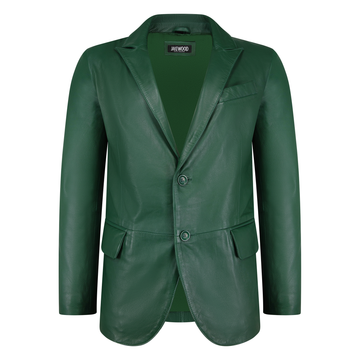 Jakewood 7000 Emerald Green Genuine Leather Blazer