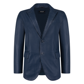 Jakewood 7000 Navy Genuine Leather Blazer