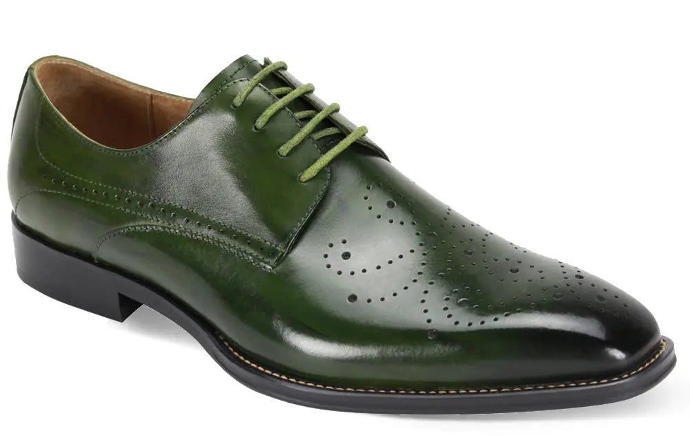 Giovanni Joel Green Genuine Leather Oxfords