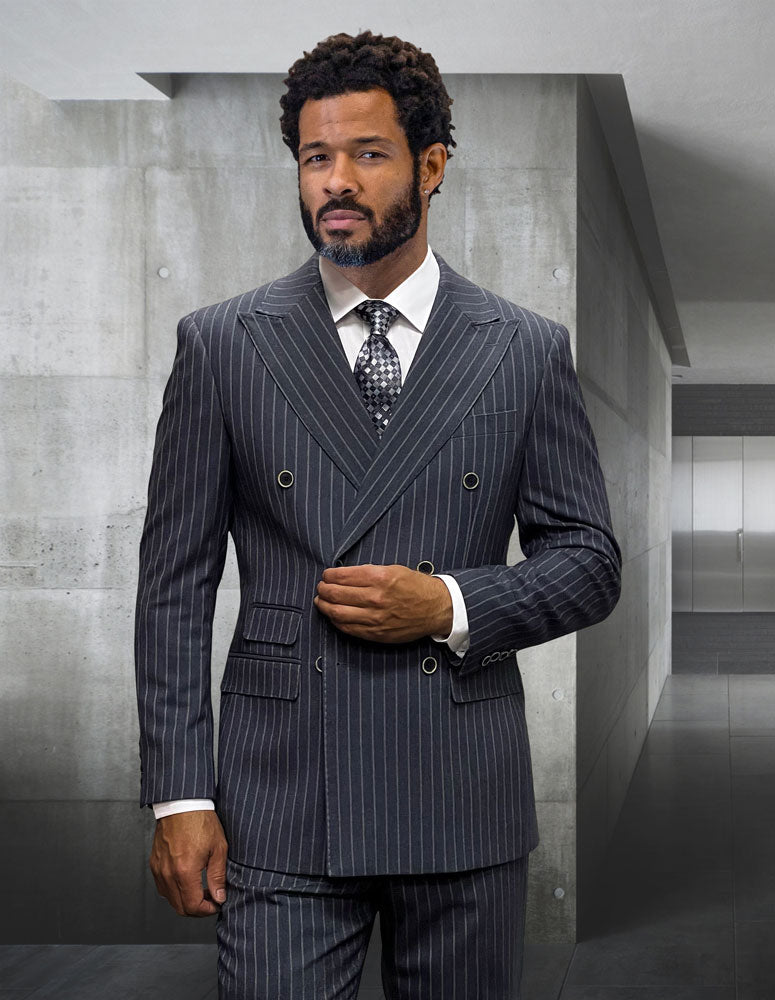 Statement Kelly Charcoal Super 200's Italian Wool / Cashmere Suit