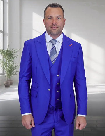 Statement Amiri Royal Super 200's Italian Wool Vested Suit