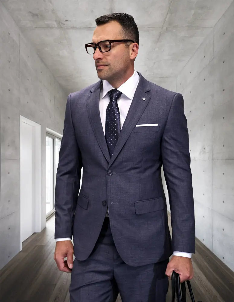 Statement PRT-101 D.Gray Super 200's Italian Wool Suit