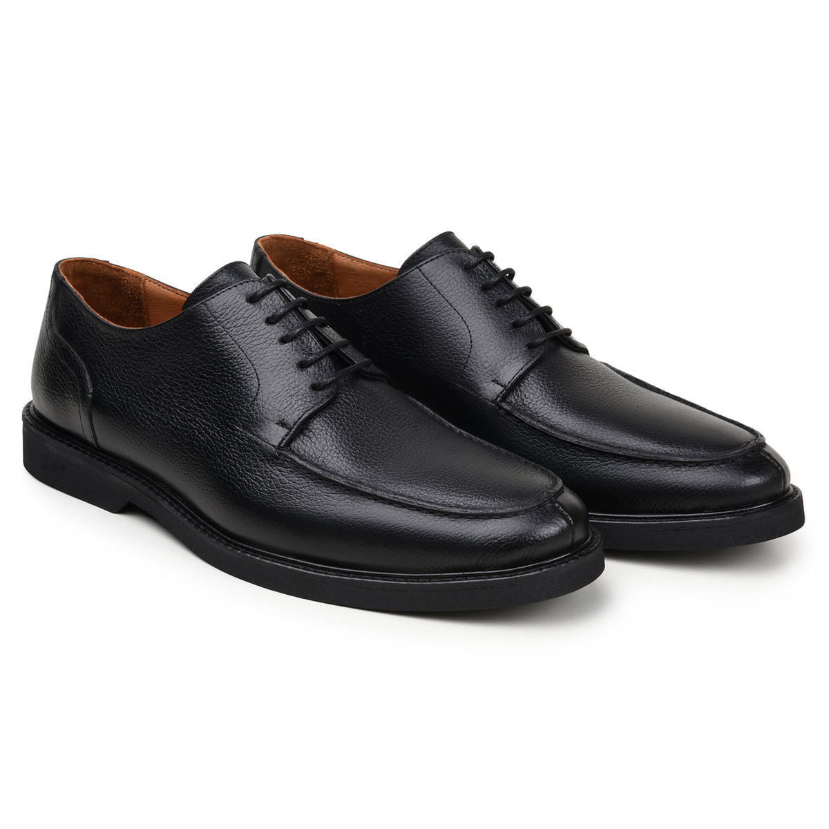 Belvedere Lorenzo Black Genuine Leather Oxfords