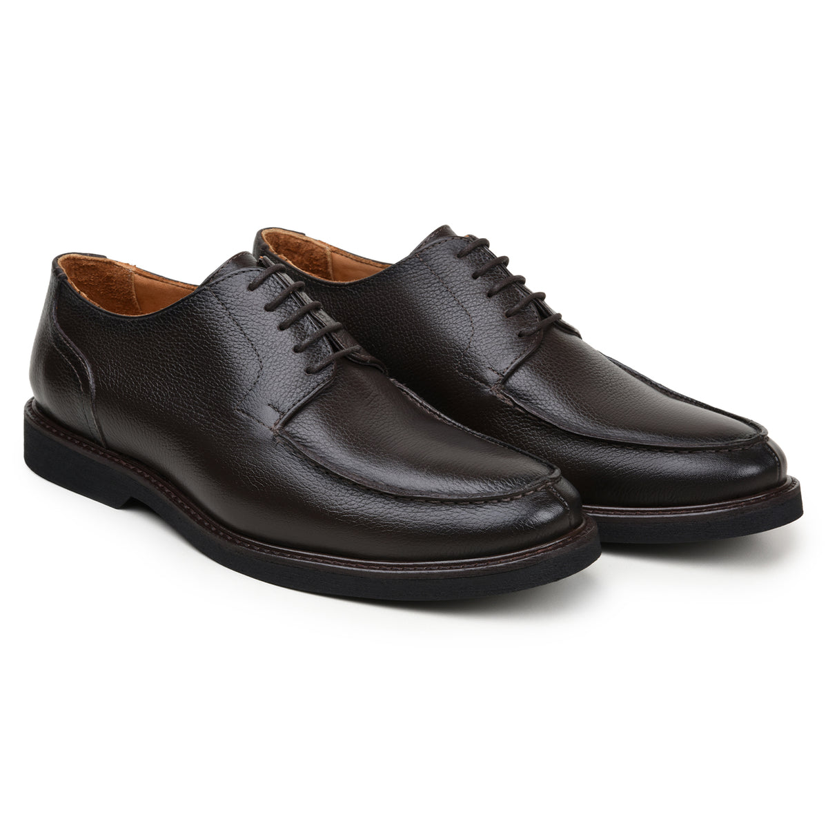 Belvedere Lorenzo Brown Genuine Leather Italian Suede Oxfords