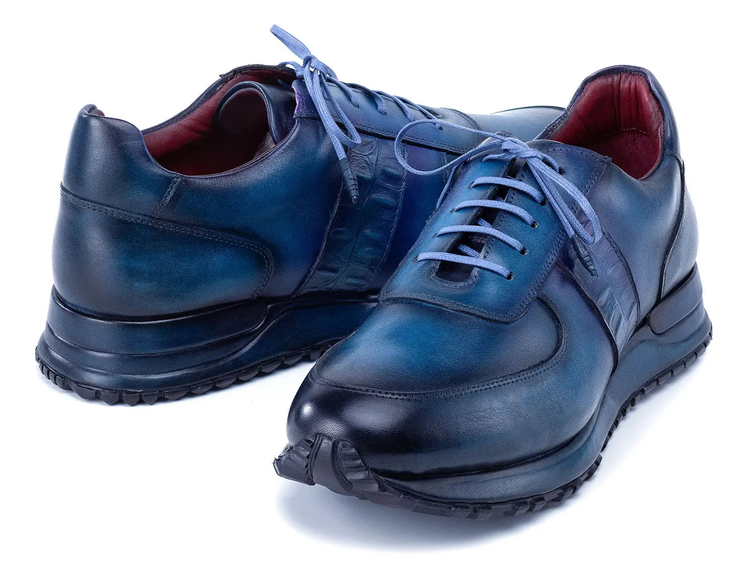 Paul Parkman Men's Turquoise/Purple Patina Sneakers (ID#LP207TQP) PAUL PARKMAN