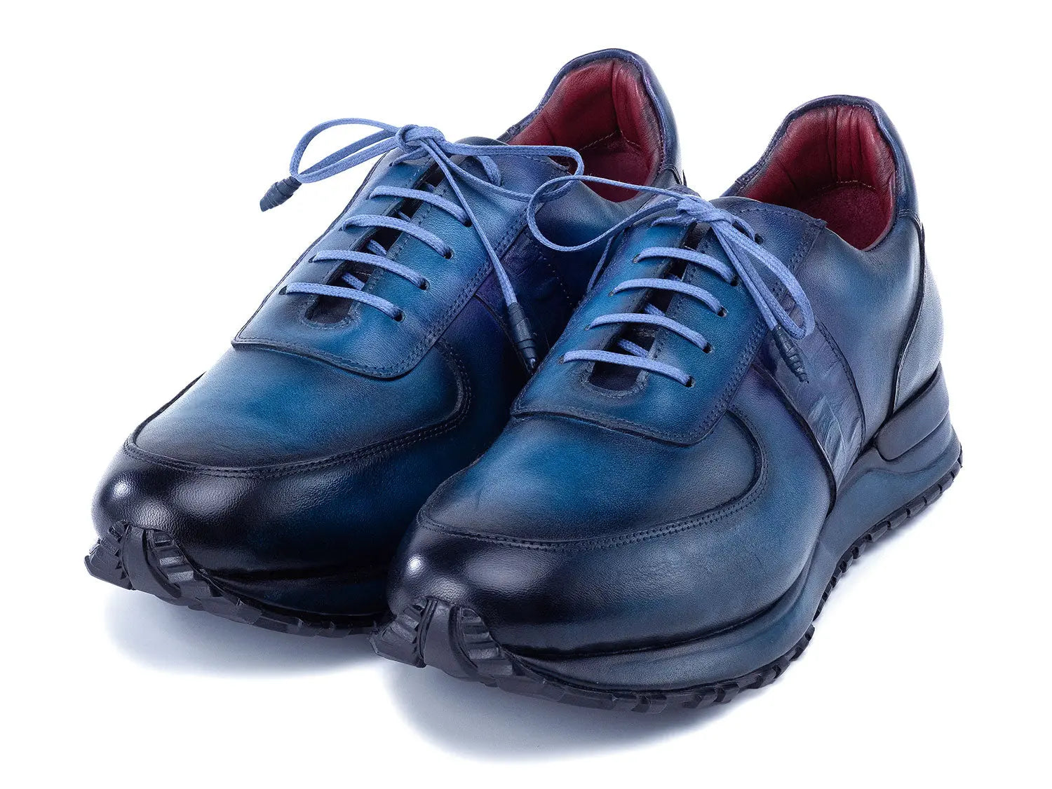 Paul Parkman Men's Turquoise/Purple Patina Sneakers (ID#LP207TQP) PAUL PARKMAN