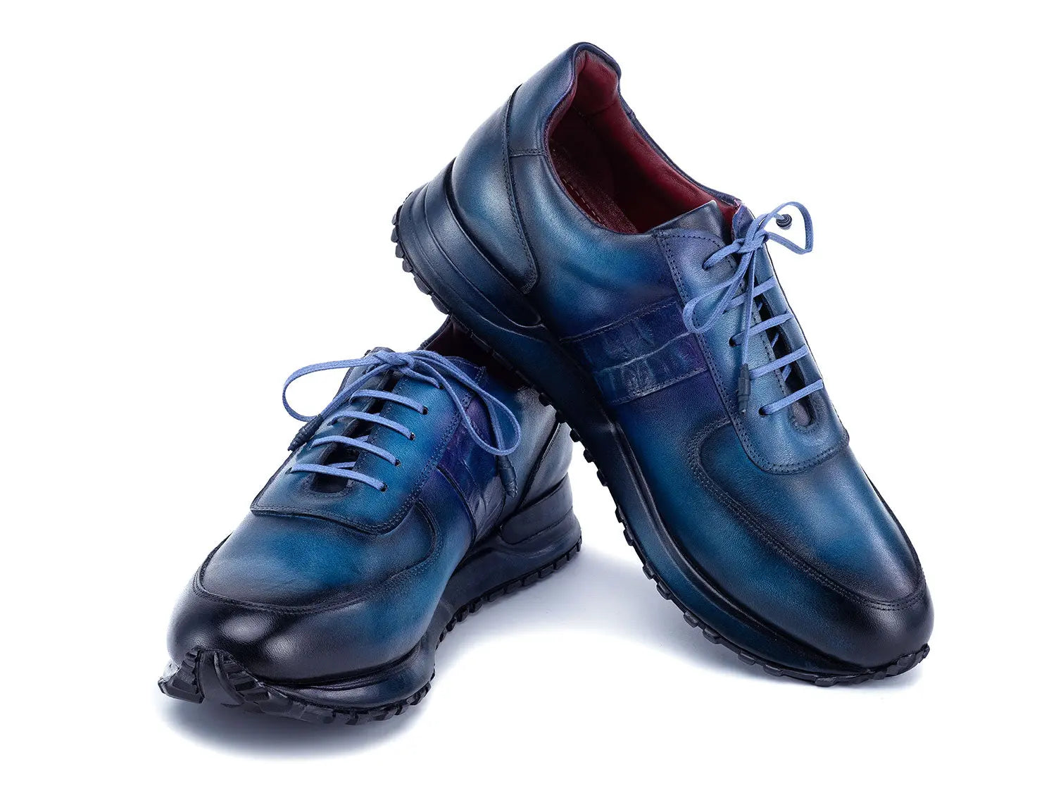Paul Parkman Men's Turquoise/Purple Patina Sneakers (ID#LP207TQP) PAUL PARKMAN