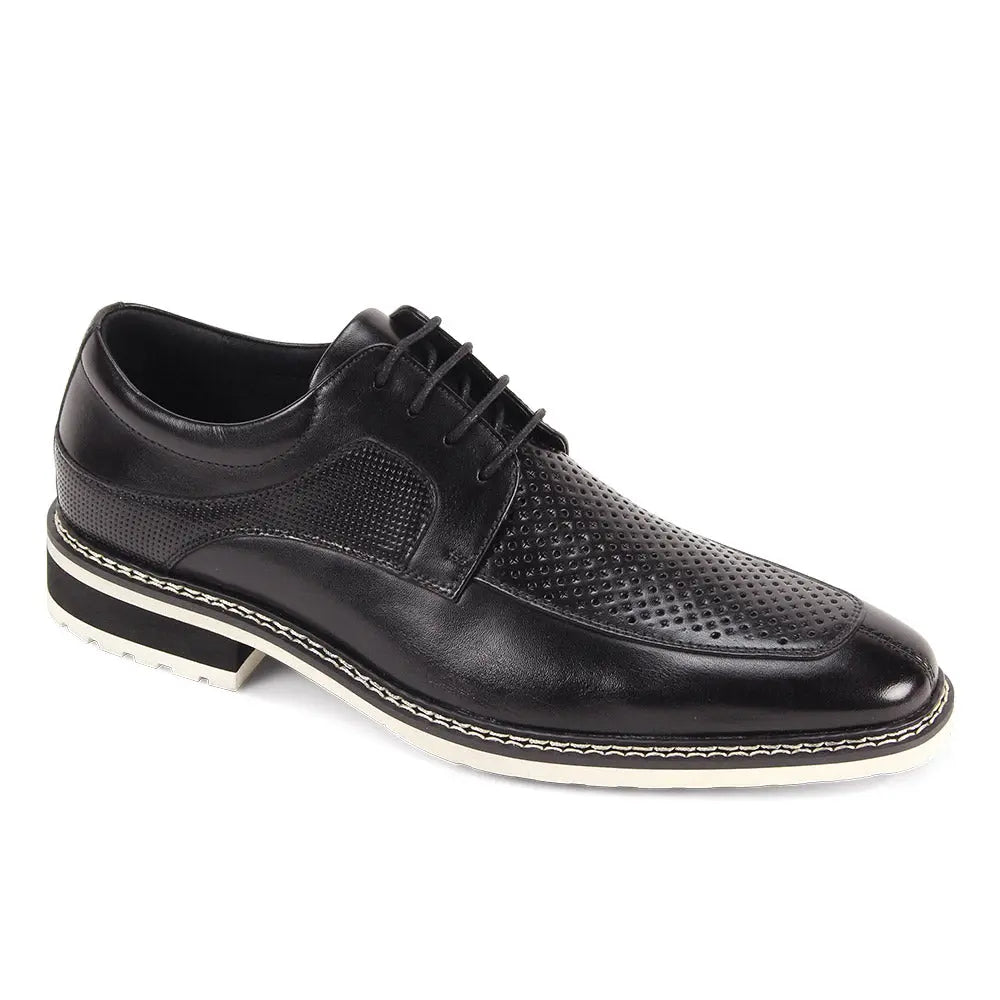 Giovanni Lenny Black Genuine Leather Oxfords