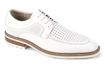Giovanni Lenny White Genuine Leather Oxfords
