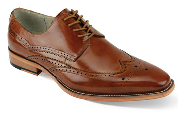 Giovanni Lincoln Tan Genuine Leather Oxfords