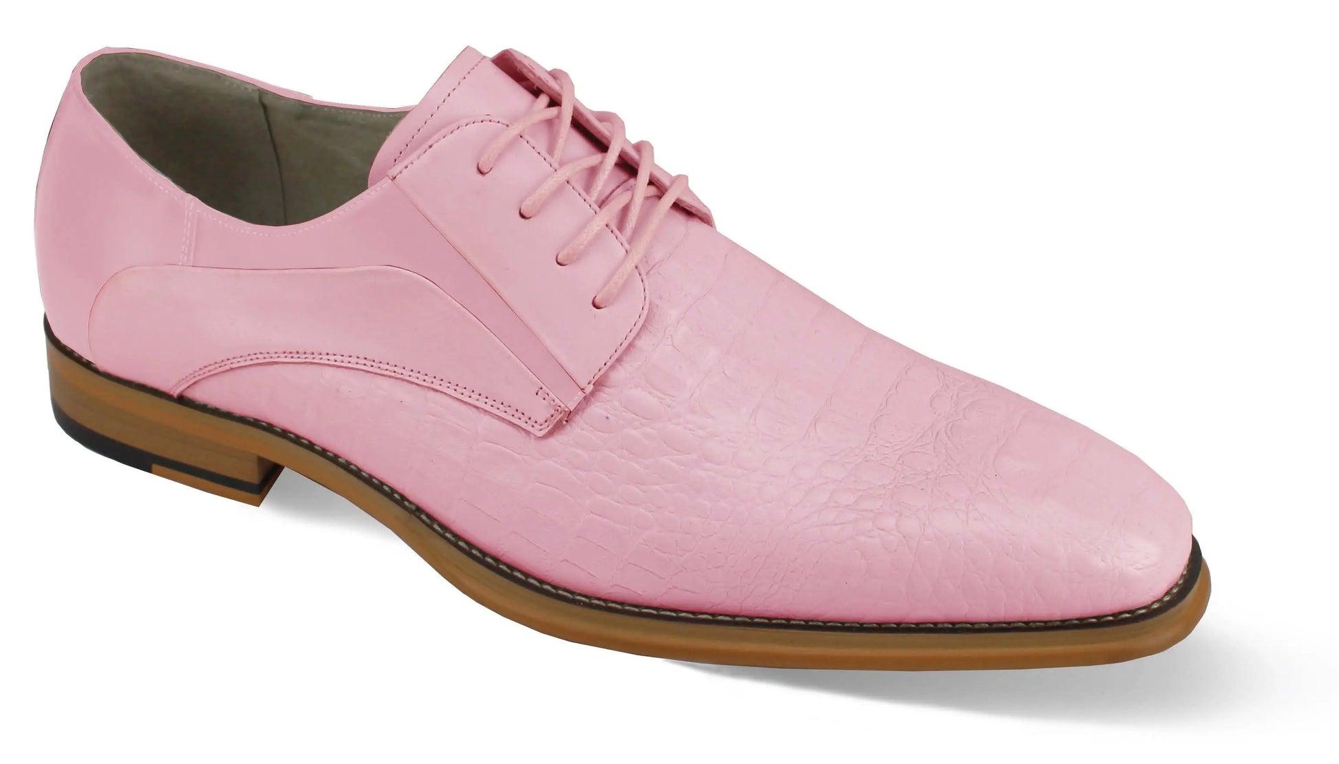 Giovanni Mason Pink Genuine Leather Oxfords