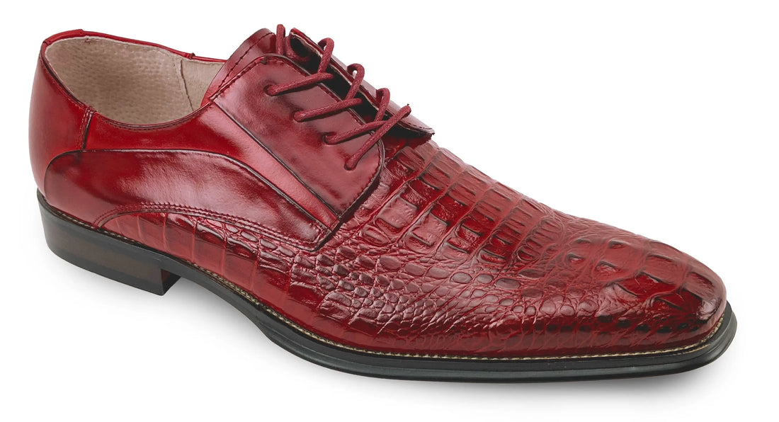 Giovanni Mason Red Genuine Leather Oxfords