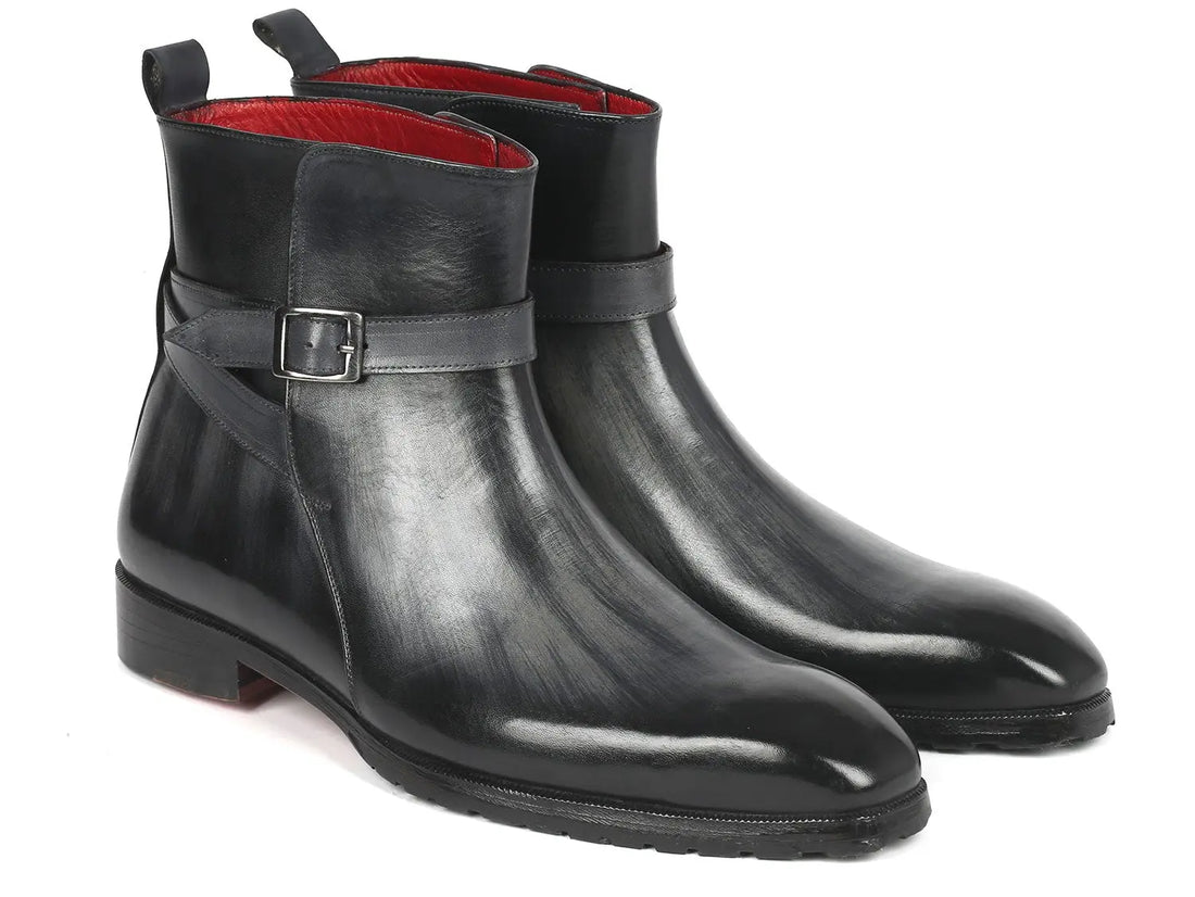 Paul Parkman Men's Gray Patina Jodhpur Boots (ID#955GRY57) PAUL PARKMAN