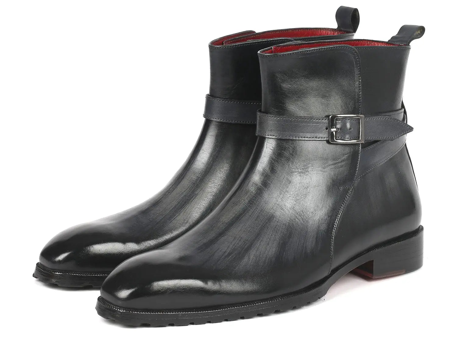 Paul Parkman Men's Gray Patina Jodhpur Boots (ID#955GRY57) PAUL PARKMAN