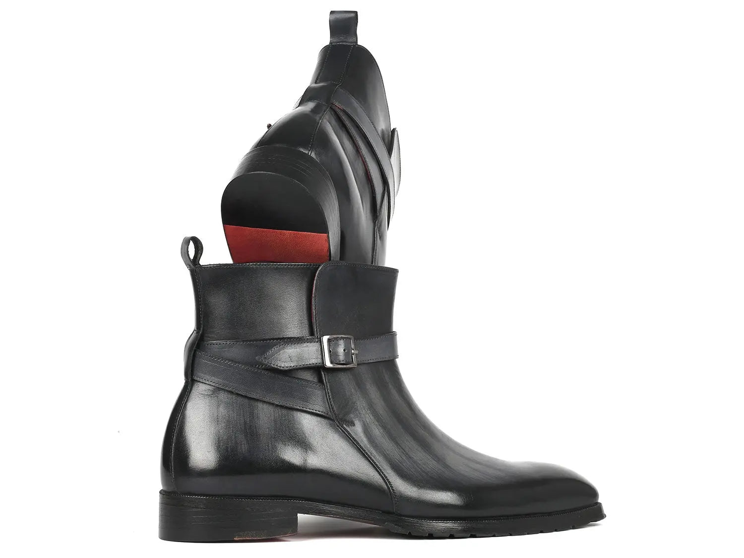 Paul Parkman Men's Gray Patina Jodhpur Boots (ID#955GRY57) PAUL PARKMAN