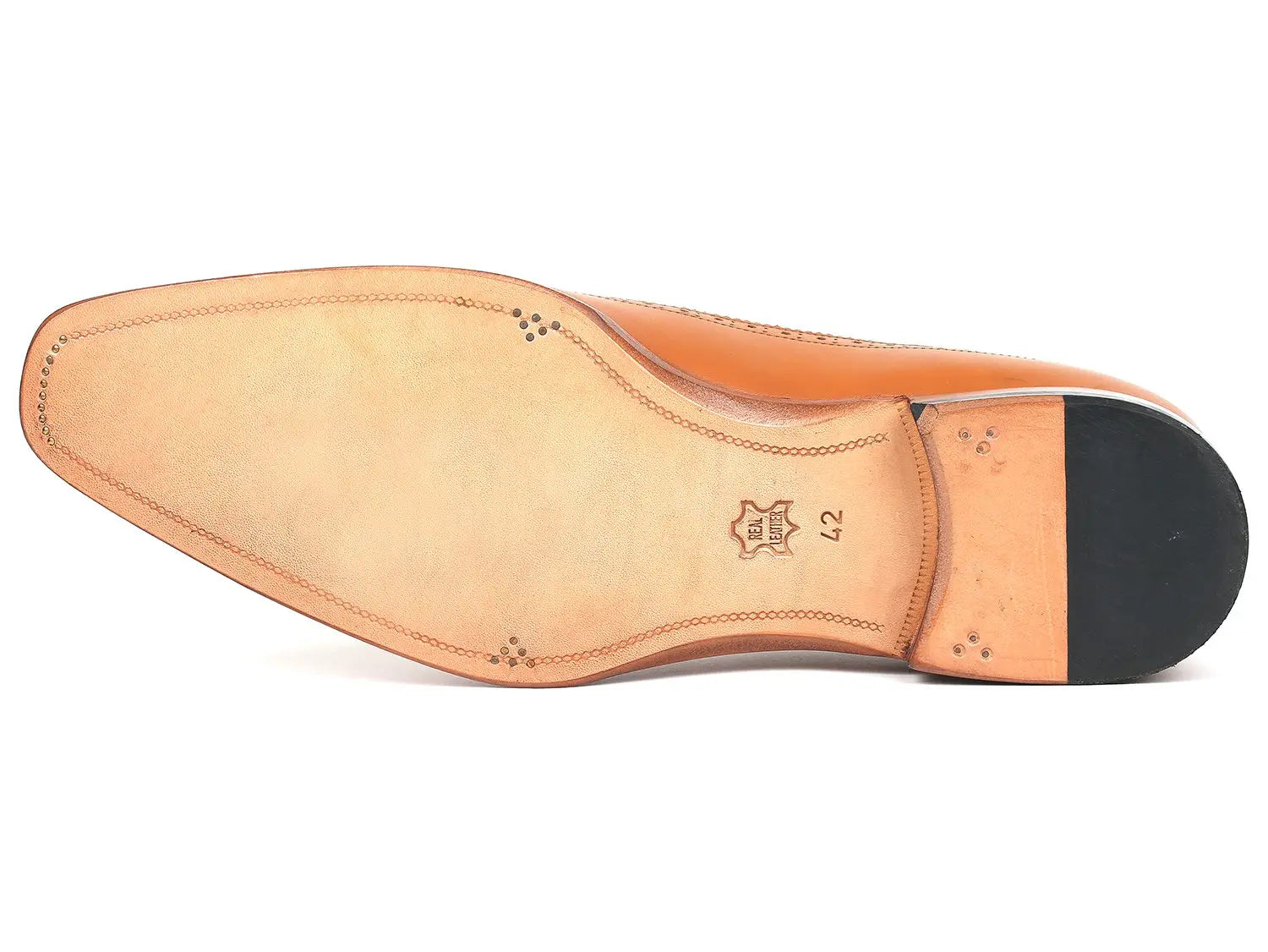 Paul Parkman Men's Dual Tone Cognac/Cream Wingtip Derby Shoes (ID#924CC55) PAUL PARKMAN
