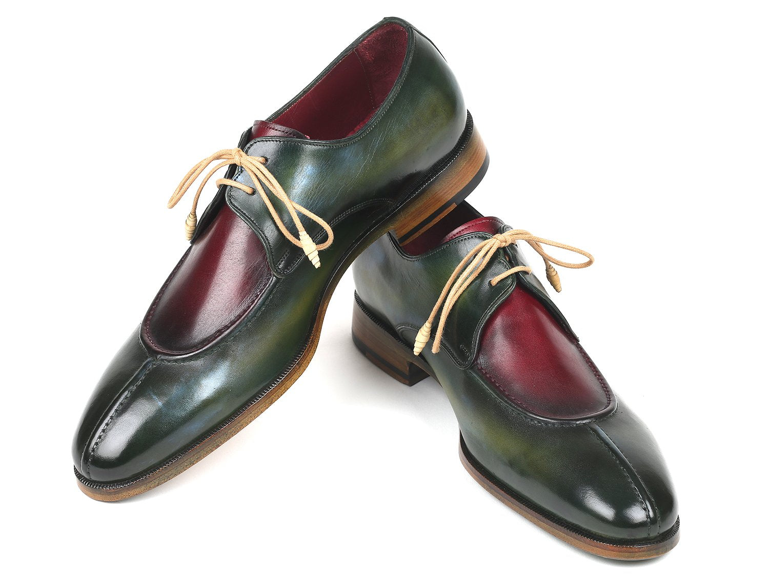 Paul Parkman Split Toe Men's Multi-Color Derby Shoes (ID#8864MLT) PAUL PARKMAN