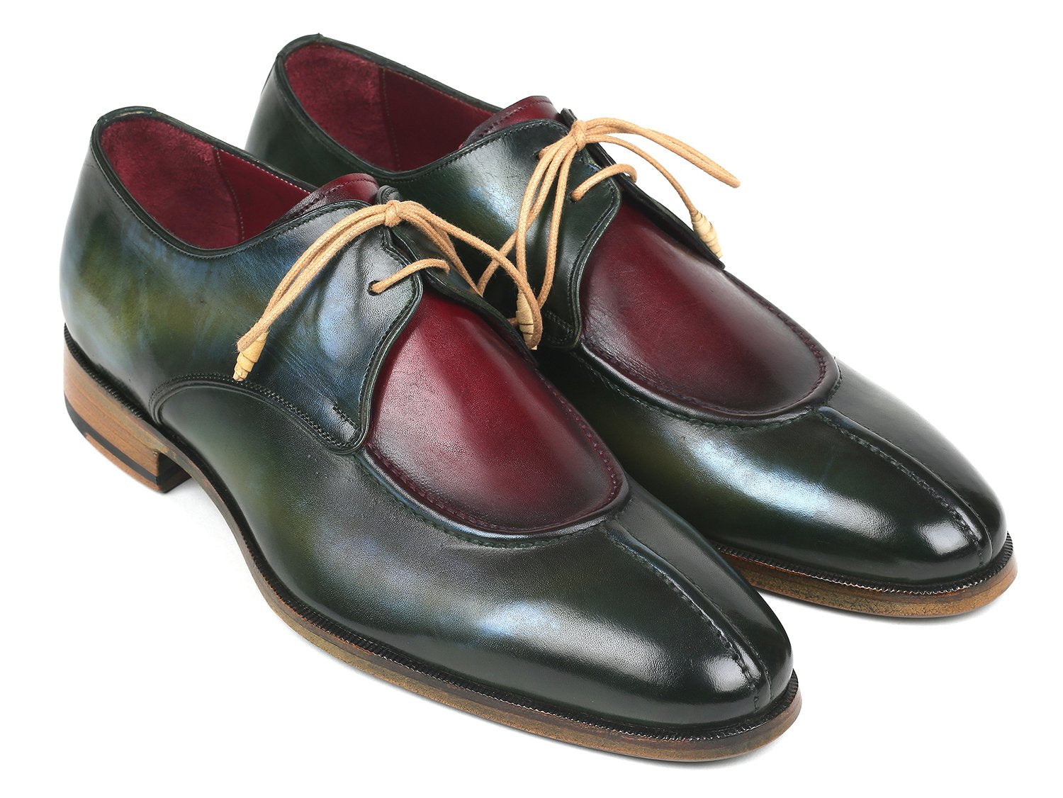 Paul Parkman Split Toe Men's Multi-Color Derby Shoes (ID#8864MLT) PAUL PARKMAN