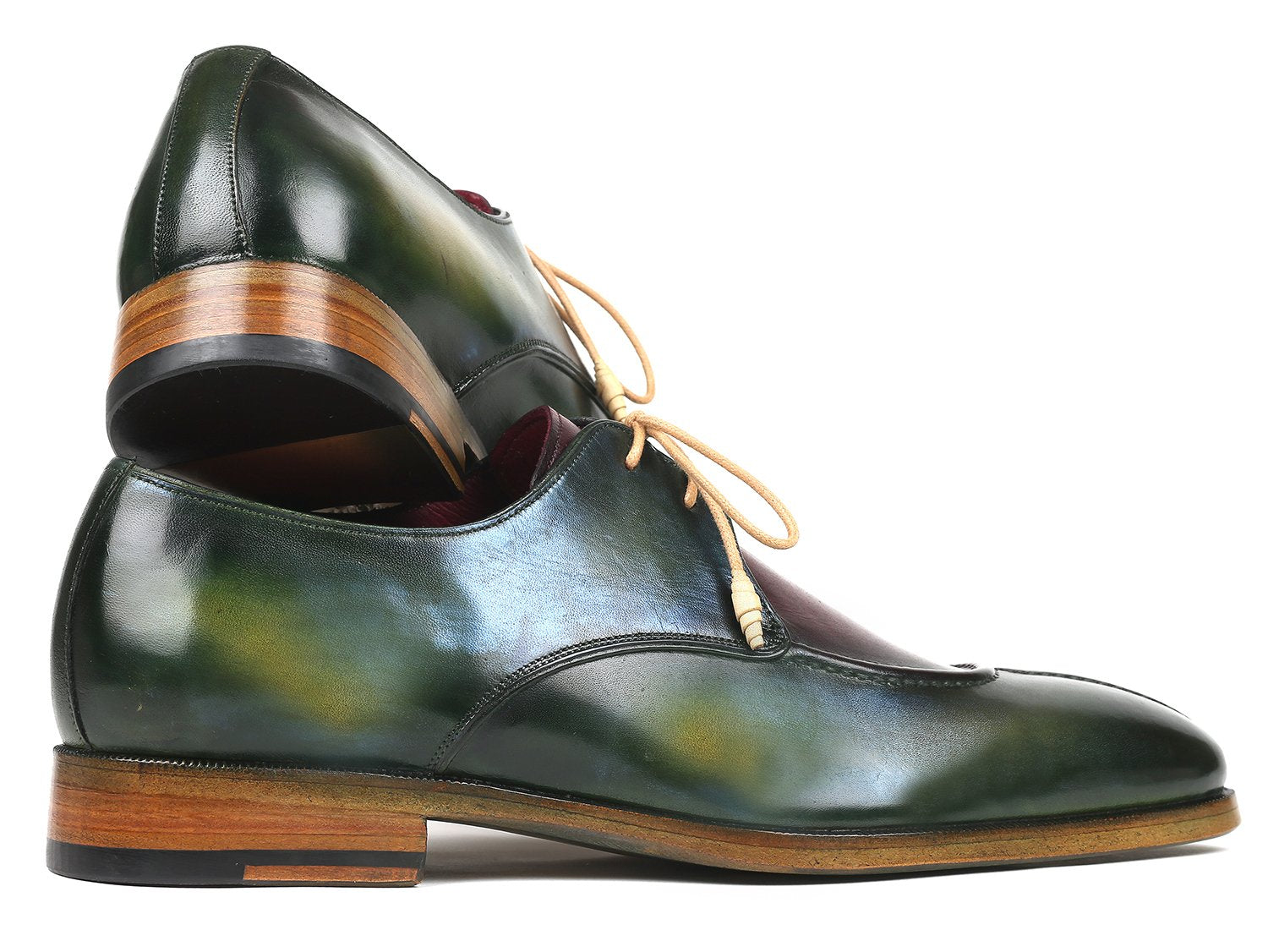 Paul Parkman Split Toe Men's Multi-Color Derby Shoes (ID#8864MLT) PAUL PARKMAN