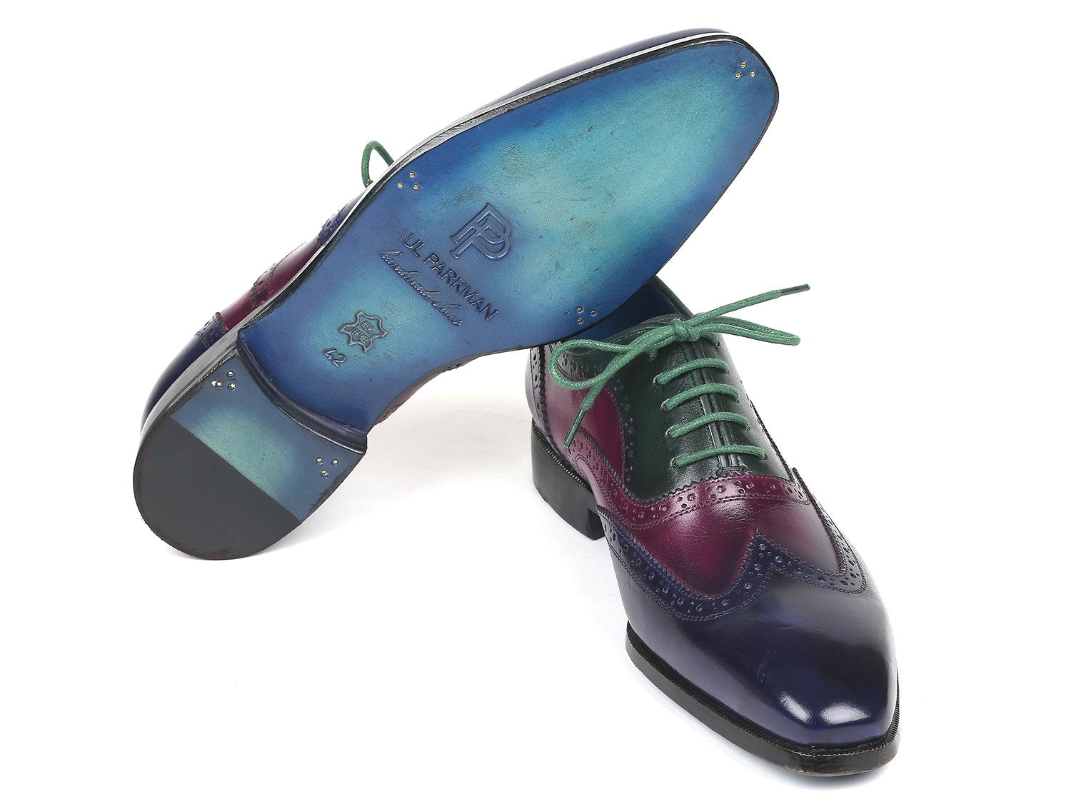 Paul Parkman Men's Multi Color Wingtip Oxfords (ID#PP2284) PAUL PARKMAN