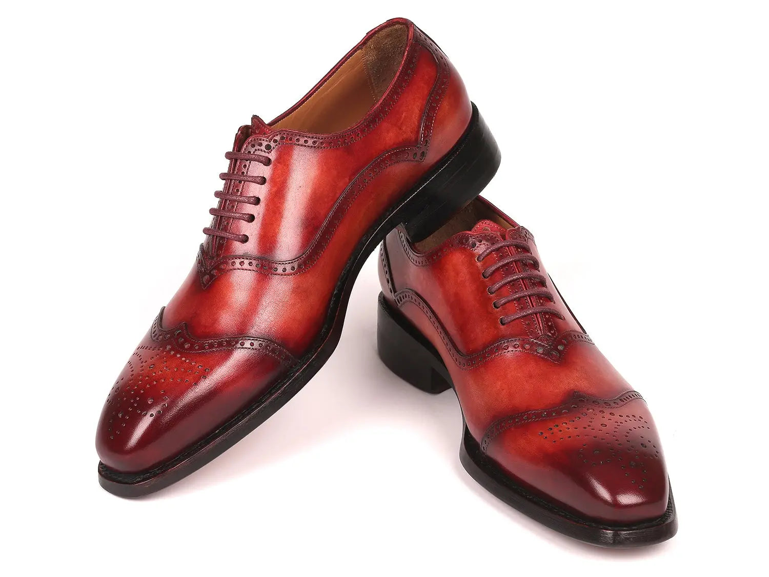 Paul Parkman Men's Goodyear Welted Oxford Shoes Reddish Brown (ID#094-RDH) PAUL PARKMAN