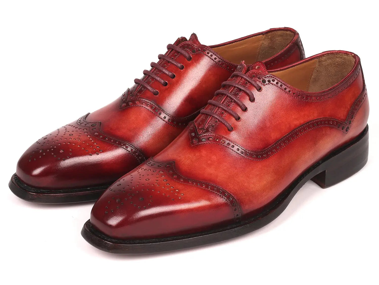 Paul Parkman Men's Goodyear Welted Oxford Shoes Reddish Brown (ID#094-RDH) PAUL PARKMAN