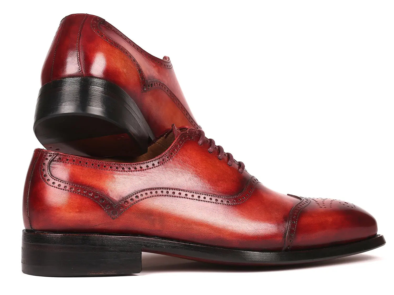 Paul Parkman Men's Goodyear Welted Oxford Shoes Reddish Brown (ID#094-RDH) PAUL PARKMAN