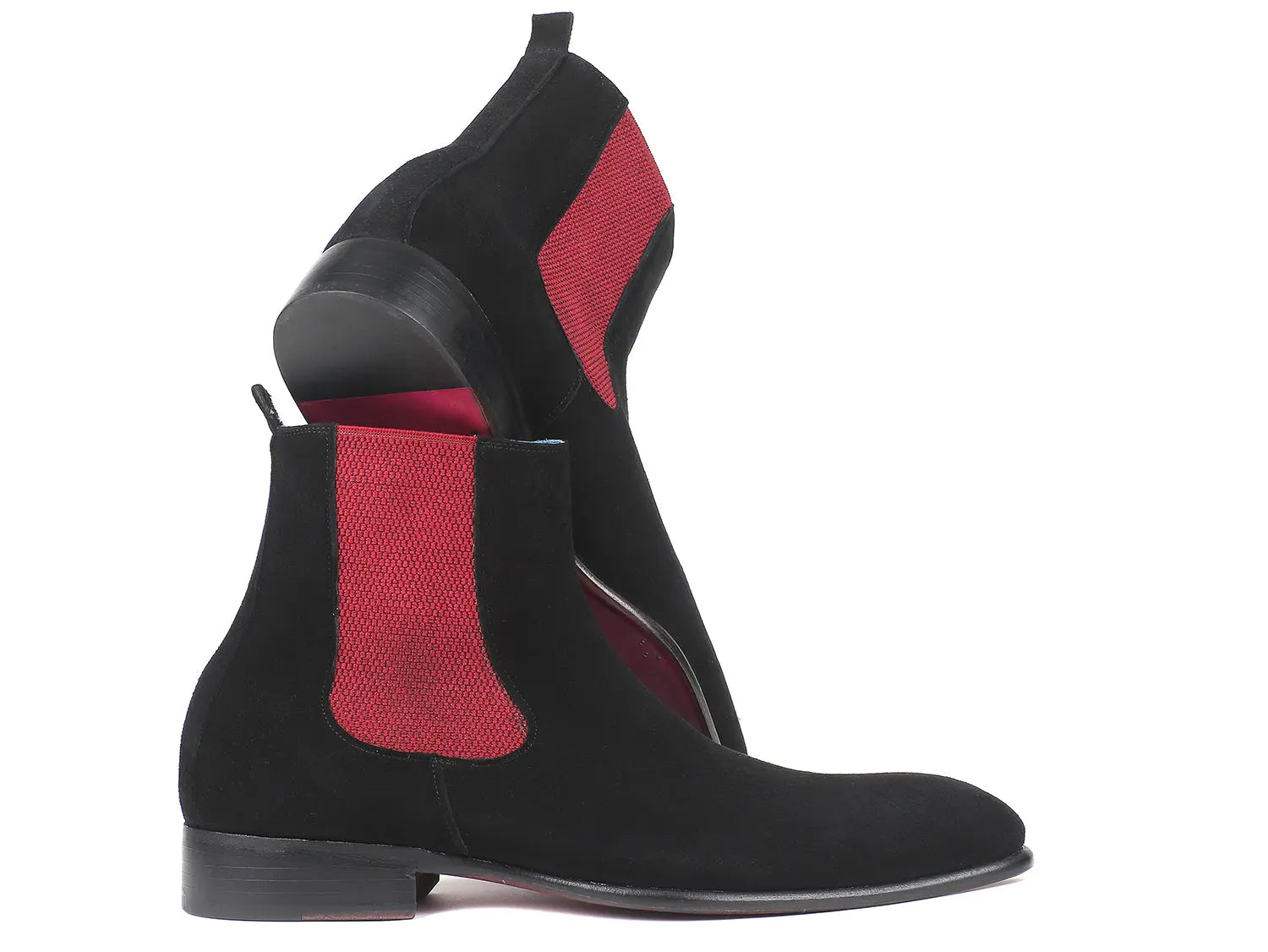 Paul Parkman Men's Black Suede Chelsea Boots (ID#SD841BLK) PAUL PARKMAN