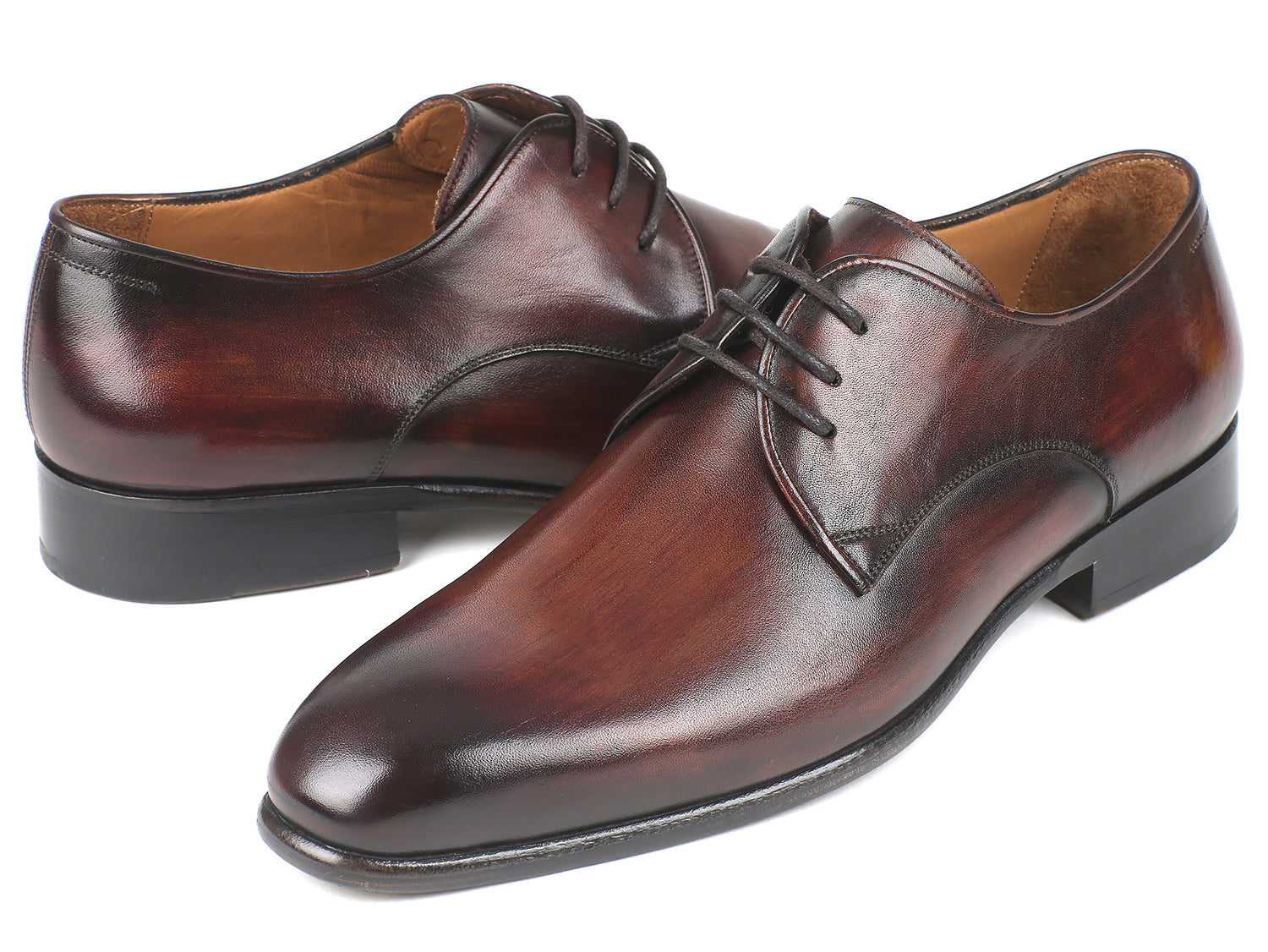 Paul Parkman Antique Brown Derby Shoes (ID#696AT51) PAUL PARKMAN